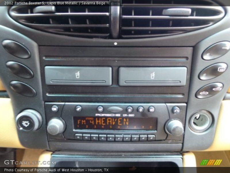 Controls of 2002 Boxster S