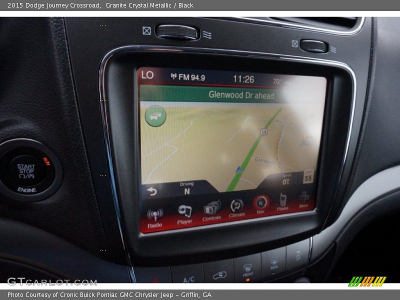 Granite Crystal Metallic / Black 2015 Dodge Journey Crossroad