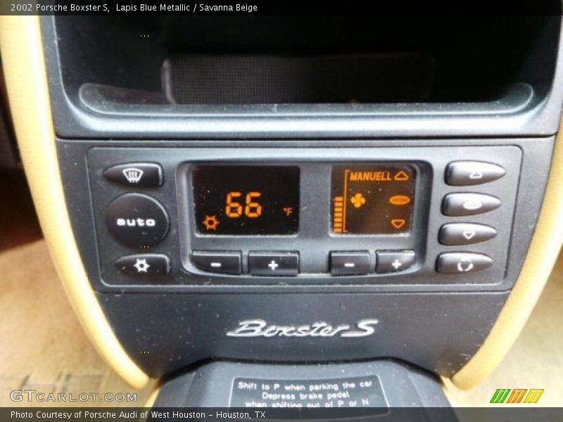Controls of 2002 Boxster S