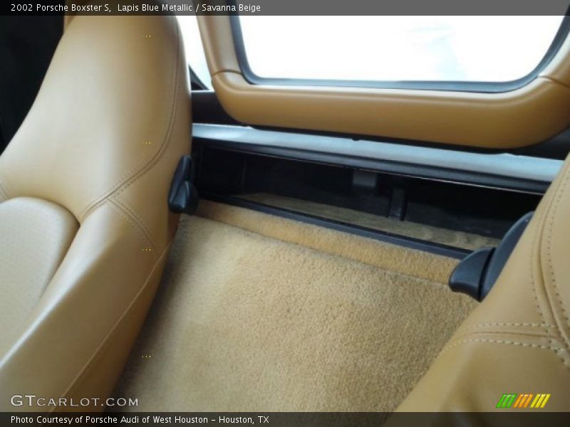 Lapis Blue Metallic / Savanna Beige 2002 Porsche Boxster S