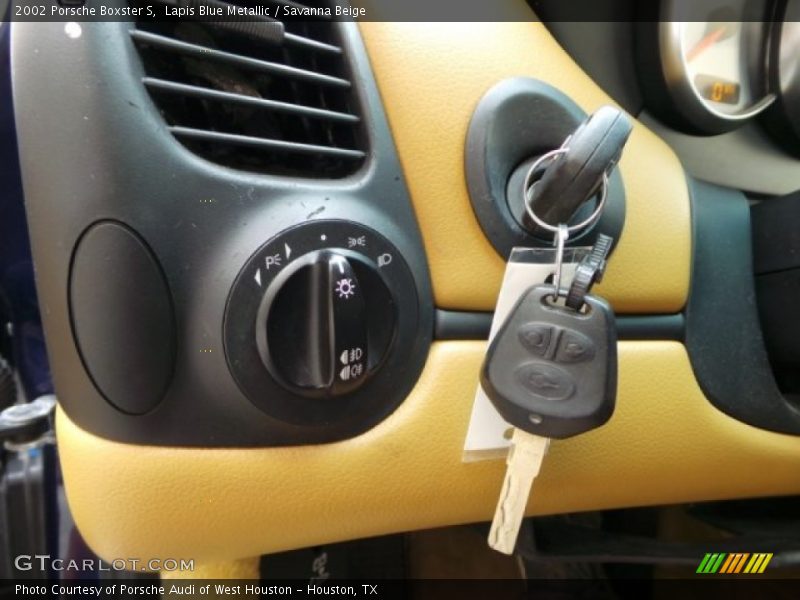 Controls of 2002 Boxster S