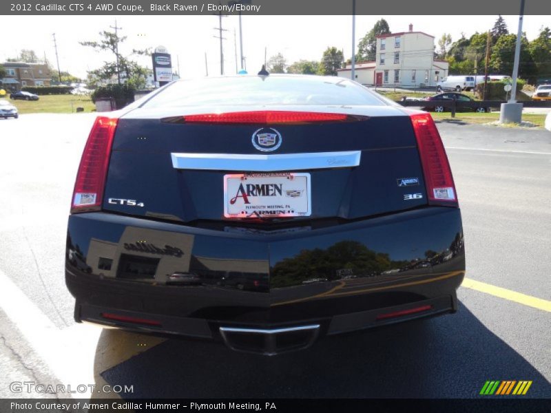 Black Raven / Ebony/Ebony 2012 Cadillac CTS 4 AWD Coupe