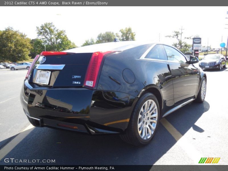 Black Raven / Ebony/Ebony 2012 Cadillac CTS 4 AWD Coupe