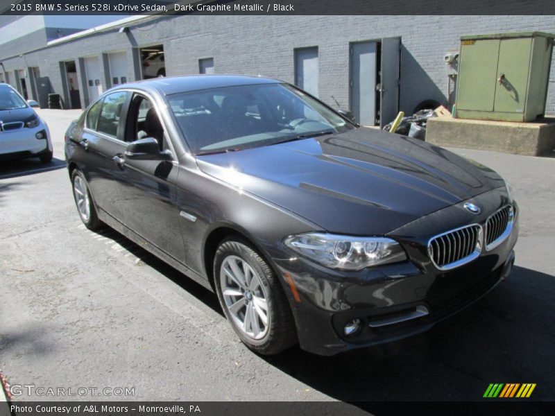 Dark Graphite Metallic / Black 2015 BMW 5 Series 528i xDrive Sedan