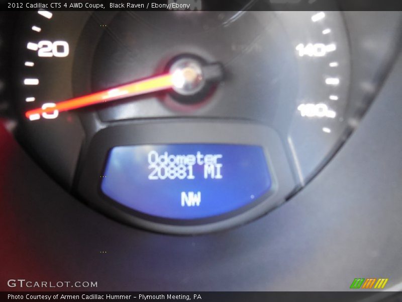Black Raven / Ebony/Ebony 2012 Cadillac CTS 4 AWD Coupe