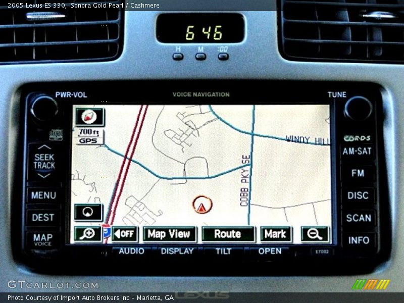 Navigation of 2005 ES 330