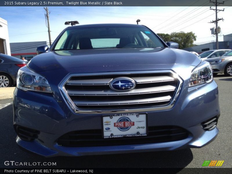 Twilight Blue Metallic / Slate Black 2015 Subaru Legacy 2.5i Premium