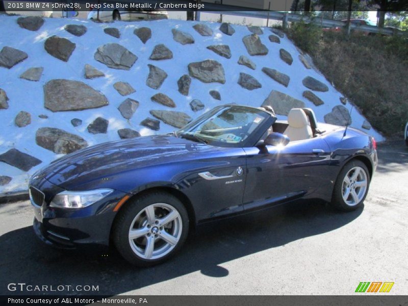 Deep Sea Blue Metallic / Canberra Beige 2015 BMW Z4 sDrive28i