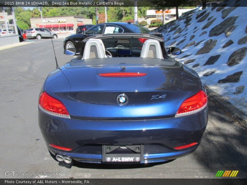 Deep Sea Blue Metallic / Canberra Beige 2015 BMW Z4 sDrive28i
