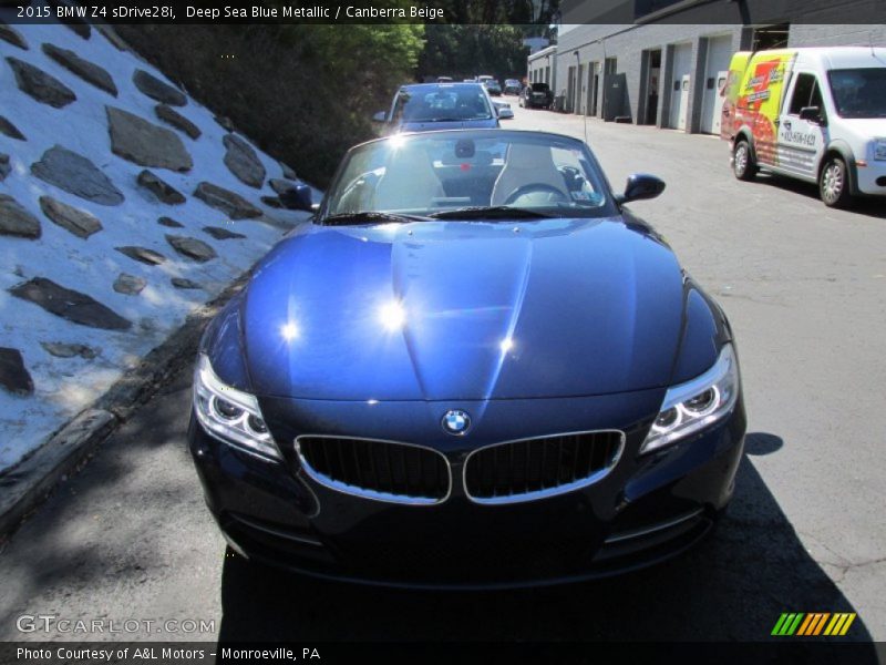 Deep Sea Blue Metallic / Canberra Beige 2015 BMW Z4 sDrive28i