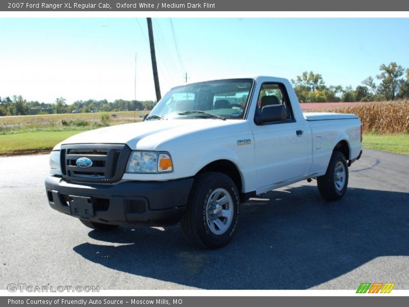 Oxford White / Medium Dark Flint 2007 Ford Ranger XL Regular Cab