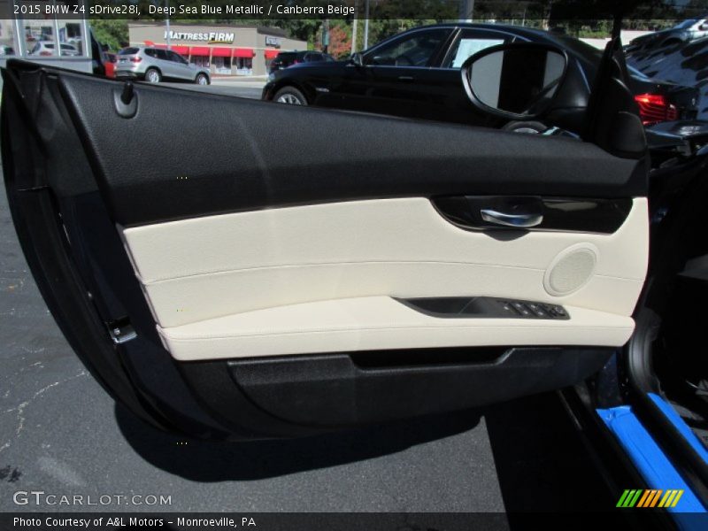 Deep Sea Blue Metallic / Canberra Beige 2015 BMW Z4 sDrive28i
