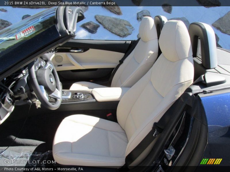 Deep Sea Blue Metallic / Canberra Beige 2015 BMW Z4 sDrive28i
