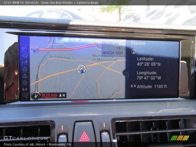 Deep Sea Blue Metallic / Canberra Beige 2015 BMW Z4 sDrive28i