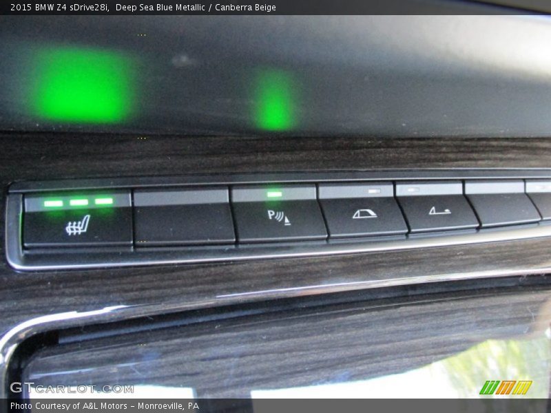 Deep Sea Blue Metallic / Canberra Beige 2015 BMW Z4 sDrive28i