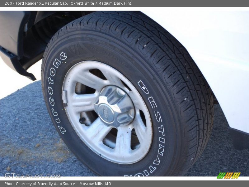 Oxford White / Medium Dark Flint 2007 Ford Ranger XL Regular Cab