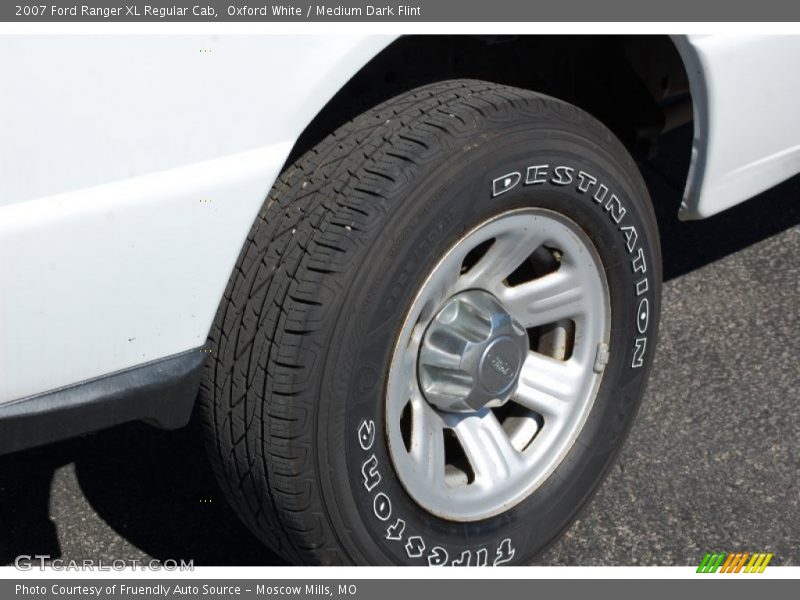 Oxford White / Medium Dark Flint 2007 Ford Ranger XL Regular Cab