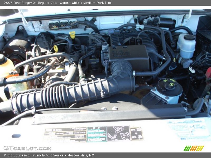 Oxford White / Medium Dark Flint 2007 Ford Ranger XL Regular Cab