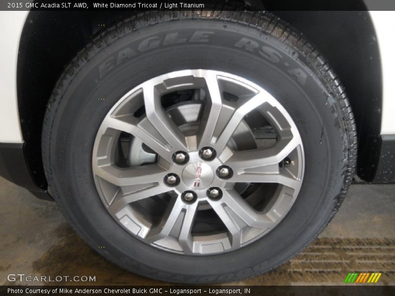 White Diamond Tricoat / Light Titanium 2015 GMC Acadia SLT AWD
