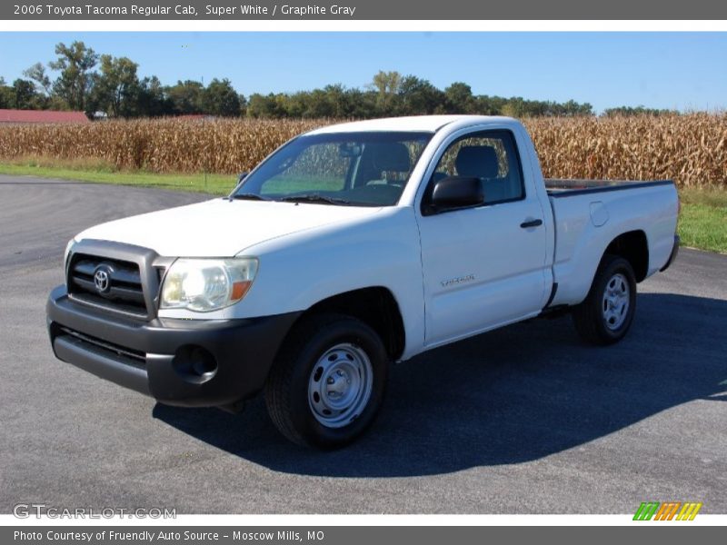 Super White / Graphite Gray 2006 Toyota Tacoma Regular Cab