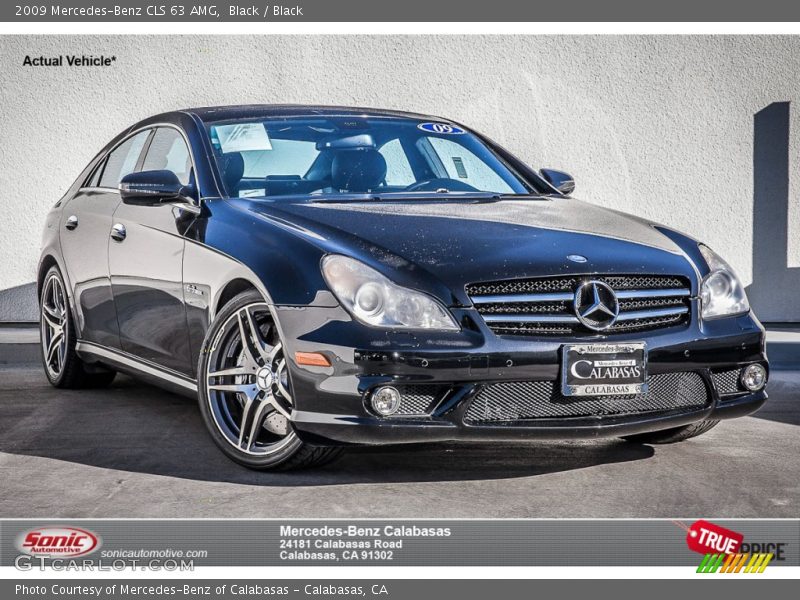 Black / Black 2009 Mercedes-Benz CLS 63 AMG