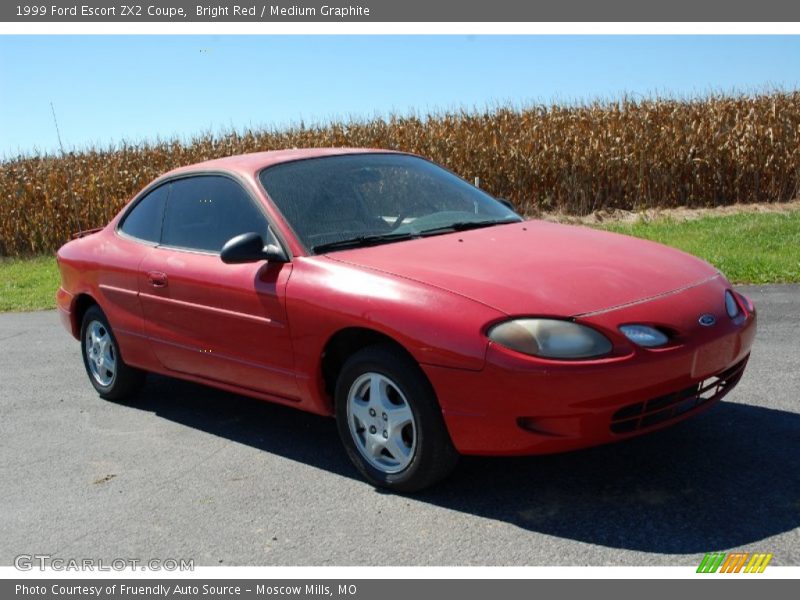 Bright Red / Medium Graphite 1999 Ford Escort ZX2 Coupe