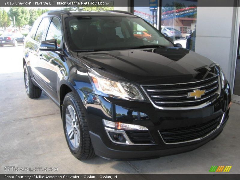 Black Granite Metallic / Ebony 2015 Chevrolet Traverse LT