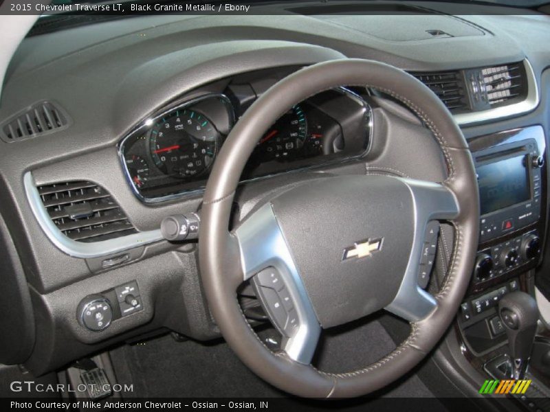 Black Granite Metallic / Ebony 2015 Chevrolet Traverse LT