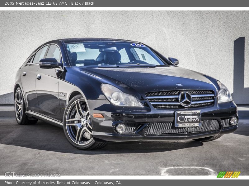 Black / Black 2009 Mercedes-Benz CLS 63 AMG