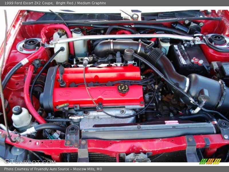 Bright Red / Medium Graphite 1999 Ford Escort ZX2 Coupe