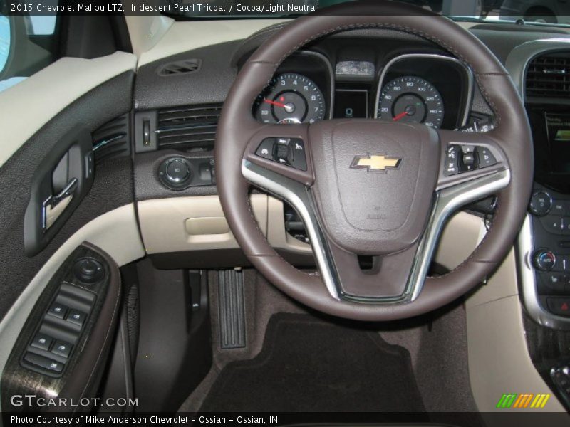 Iridescent Pearl Tricoat / Cocoa/Light Neutral 2015 Chevrolet Malibu LTZ