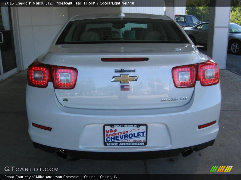 Iridescent Pearl Tricoat / Cocoa/Light Neutral 2015 Chevrolet Malibu LTZ