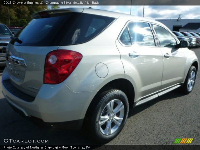 Champagne Silver Metallic / Jet Black 2015 Chevrolet Equinox LS