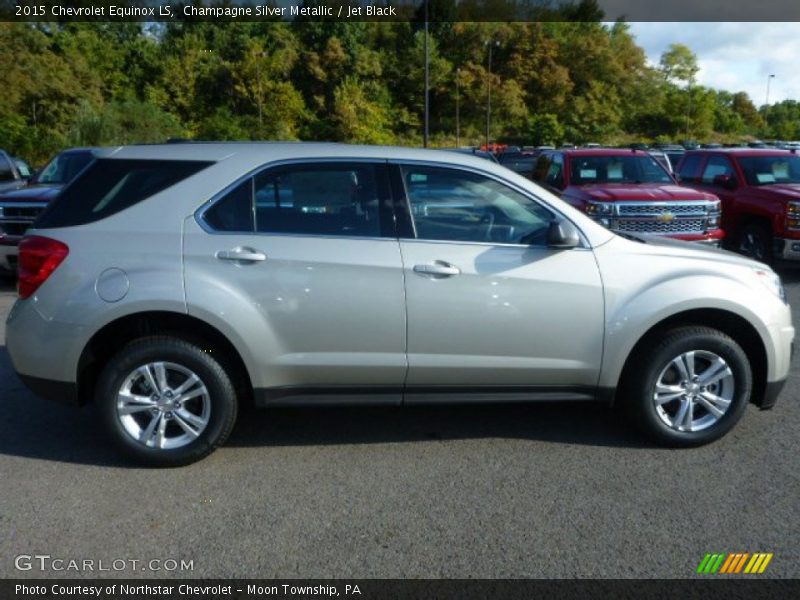 Champagne Silver Metallic / Jet Black 2015 Chevrolet Equinox LS