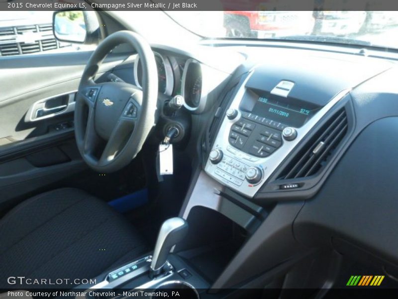 Champagne Silver Metallic / Jet Black 2015 Chevrolet Equinox LS