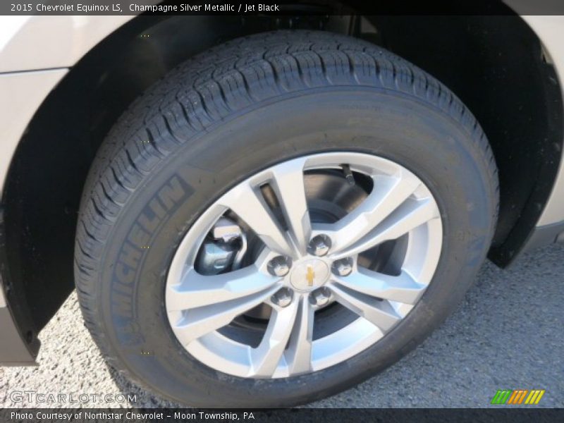 Champagne Silver Metallic / Jet Black 2015 Chevrolet Equinox LS