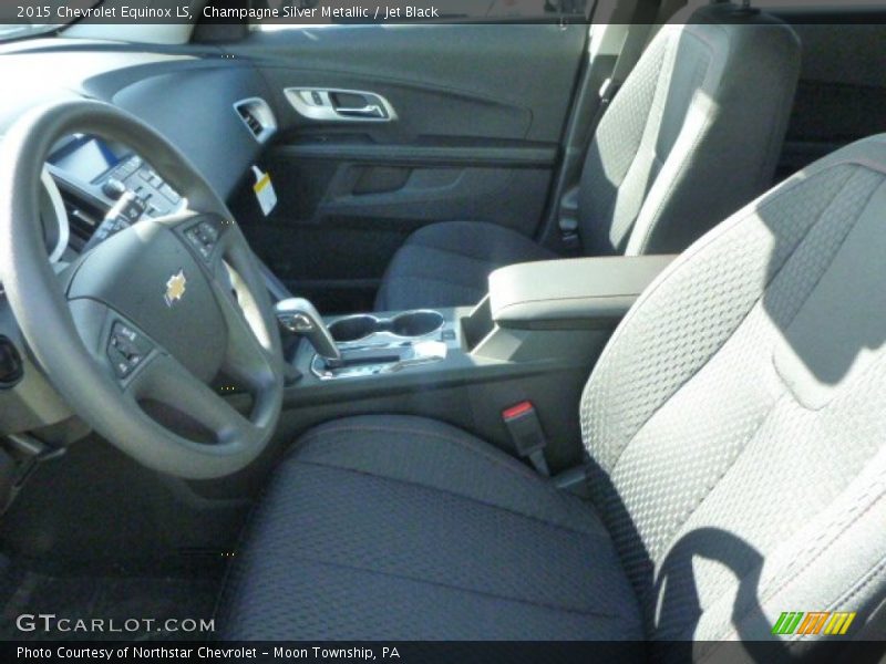 Champagne Silver Metallic / Jet Black 2015 Chevrolet Equinox LS
