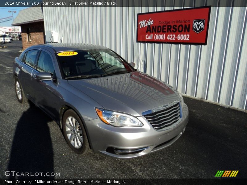 Billet Silver Metallic / Black 2014 Chrysler 200 Touring Sedan