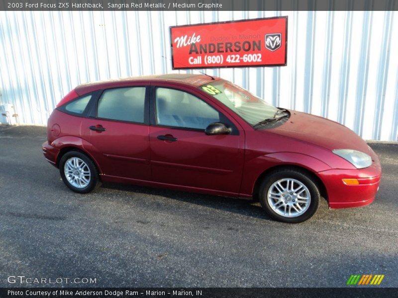Sangria Red Metallic / Medium Graphite 2003 Ford Focus ZX5 Hatchback