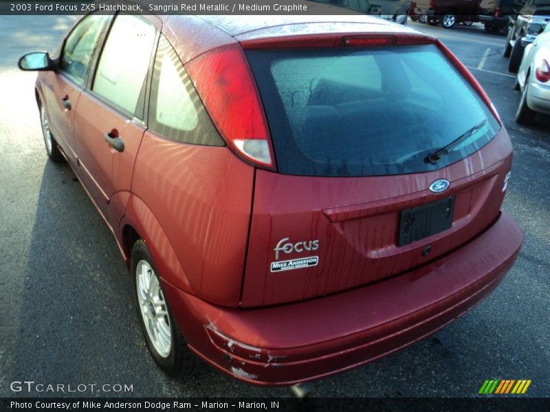 Sangria Red Metallic / Medium Graphite 2003 Ford Focus ZX5 Hatchback