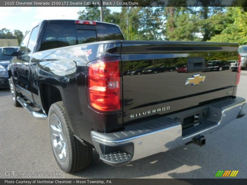 Black / Cocoa/Dune 2015 Chevrolet Silverado 1500 LTZ Double Cab 4x4