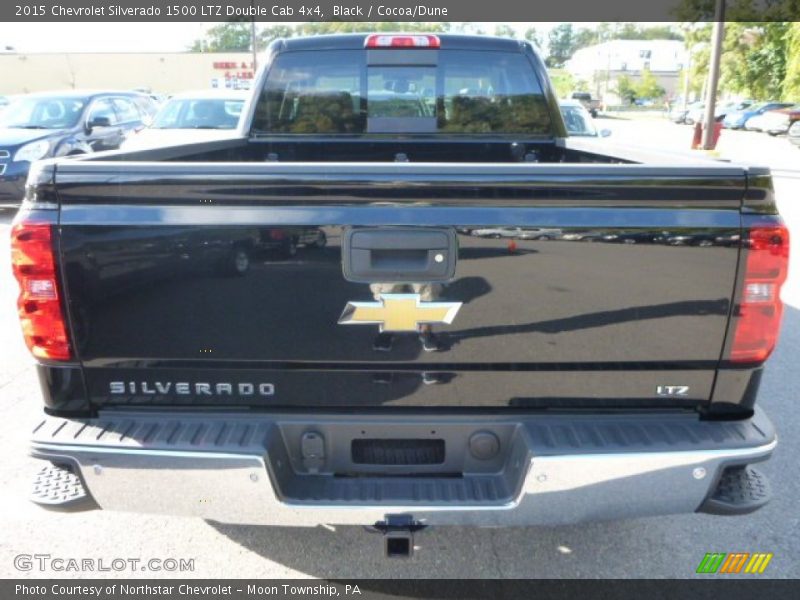 Black / Cocoa/Dune 2015 Chevrolet Silverado 1500 LTZ Double Cab 4x4