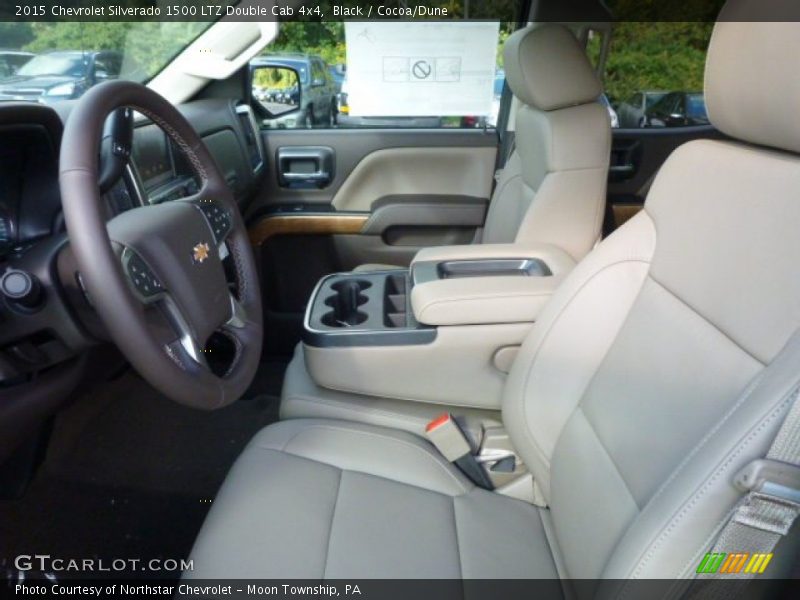 Black / Cocoa/Dune 2015 Chevrolet Silverado 1500 LTZ Double Cab 4x4