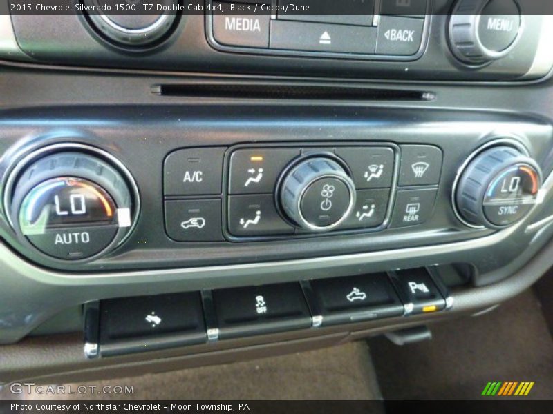 Black / Cocoa/Dune 2015 Chevrolet Silverado 1500 LTZ Double Cab 4x4