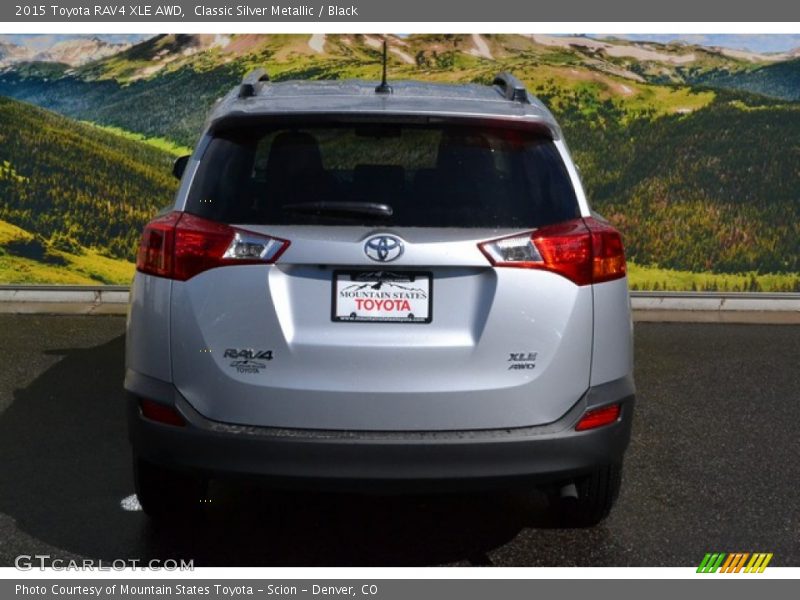 Classic Silver Metallic / Black 2015 Toyota RAV4 XLE AWD