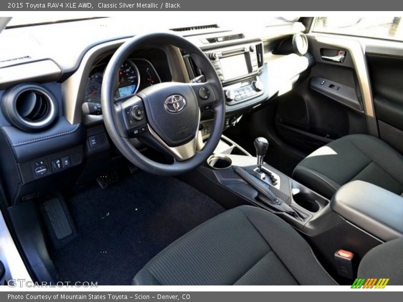 Classic Silver Metallic / Black 2015 Toyota RAV4 XLE AWD