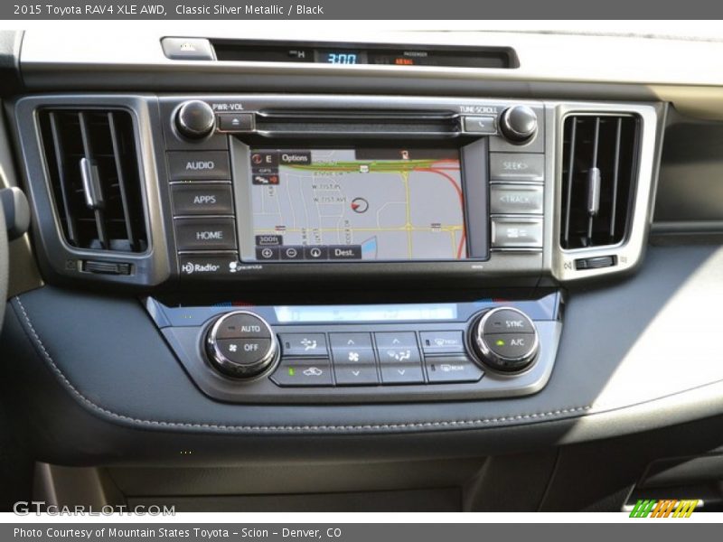 Classic Silver Metallic / Black 2015 Toyota RAV4 XLE AWD