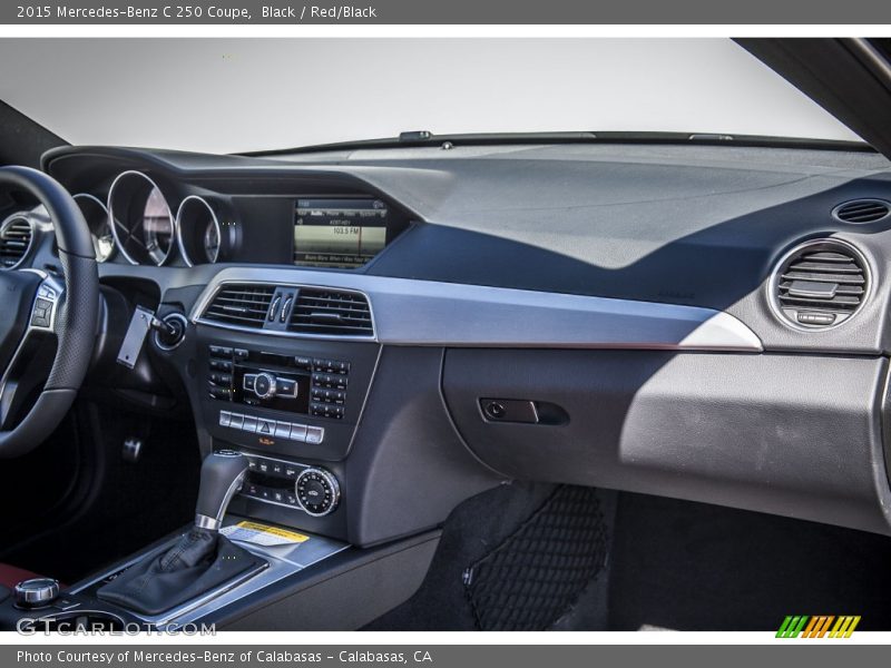 Black / Red/Black 2015 Mercedes-Benz C 250 Coupe