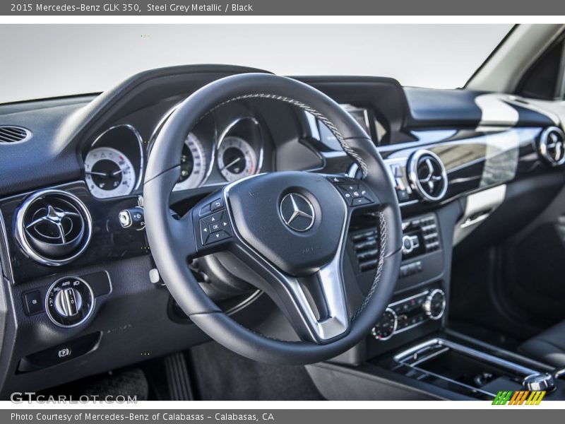 Steel Grey Metallic / Black 2015 Mercedes-Benz GLK 350