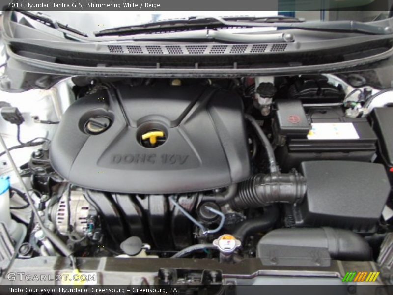 Shimmering White / Beige 2013 Hyundai Elantra GLS